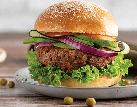 carne para hamburguesa vegana