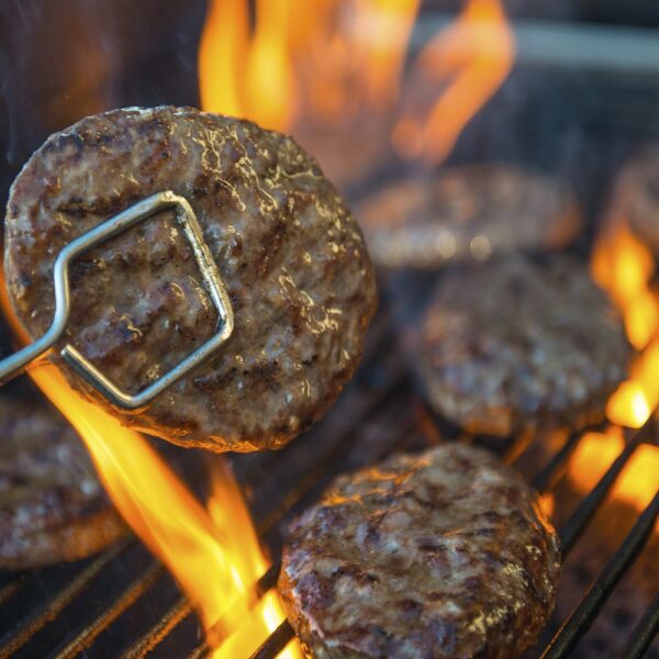 Carne para hamburguesa AB Steak con Tocino de 113g c/u American Beef